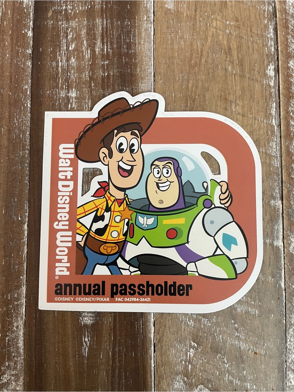 Disney Passholder Magnet - Woody & Buzz Lightyear